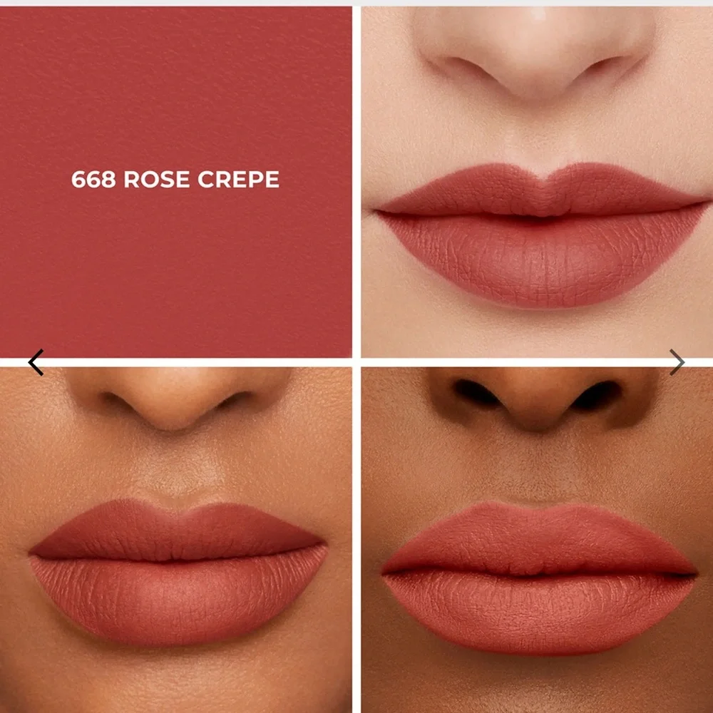 NEW! LAURA MERCIER caviar smoothing matte lipstick in 668 rose crepe